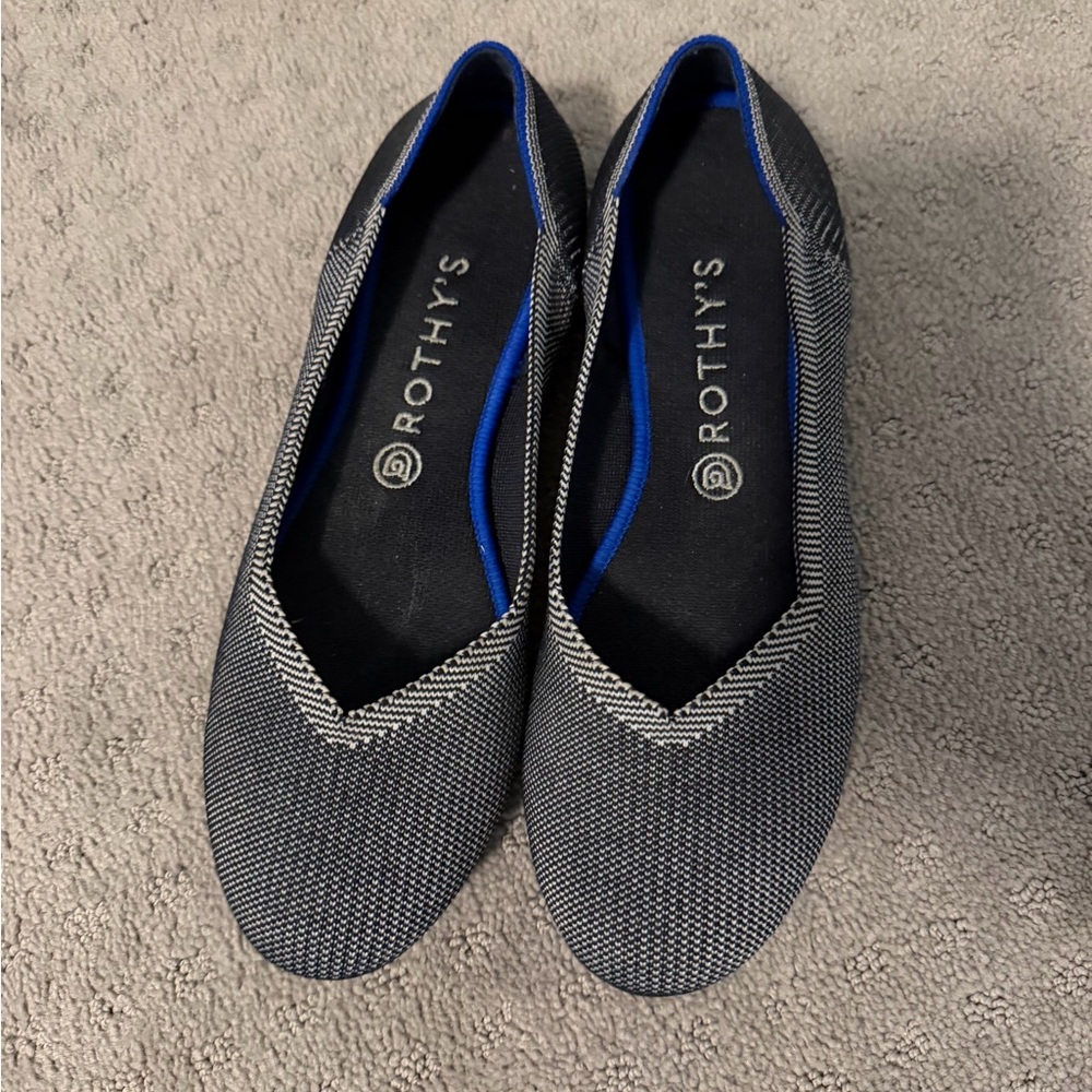 Rothy's Women's Black and Gray Flats